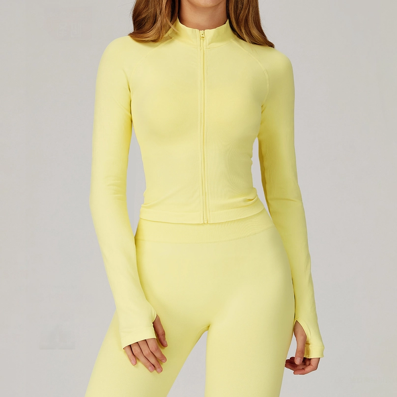 Stand Collar Zip-Up Active Jacket