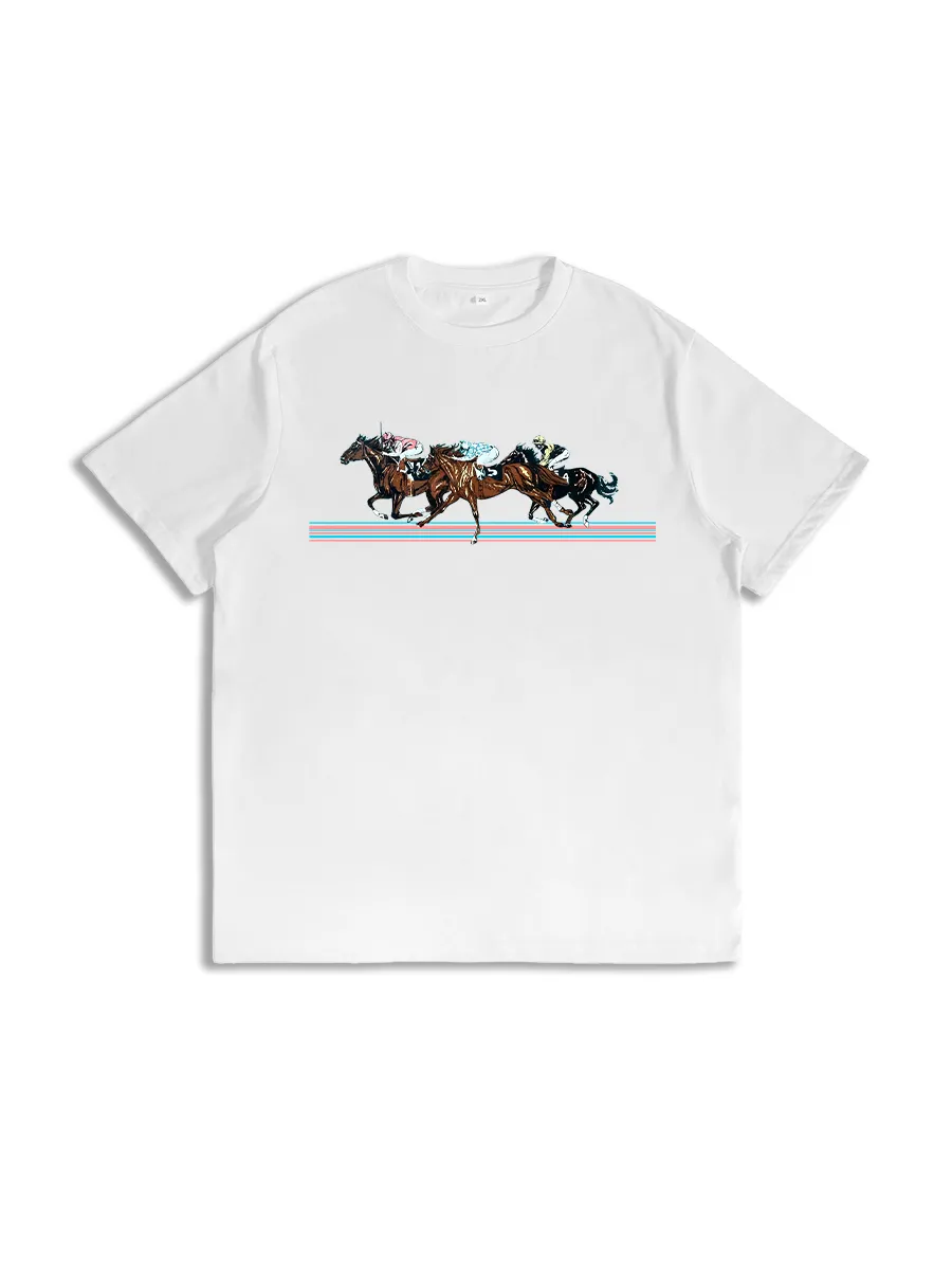 Women's Horse Racing Graphic Short - Sleeve