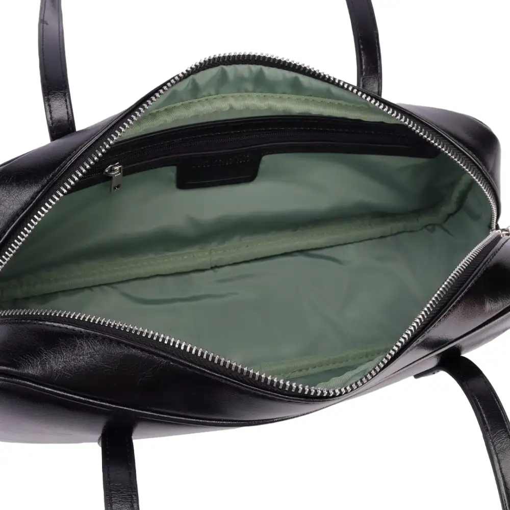 Crescent Leather Handbag