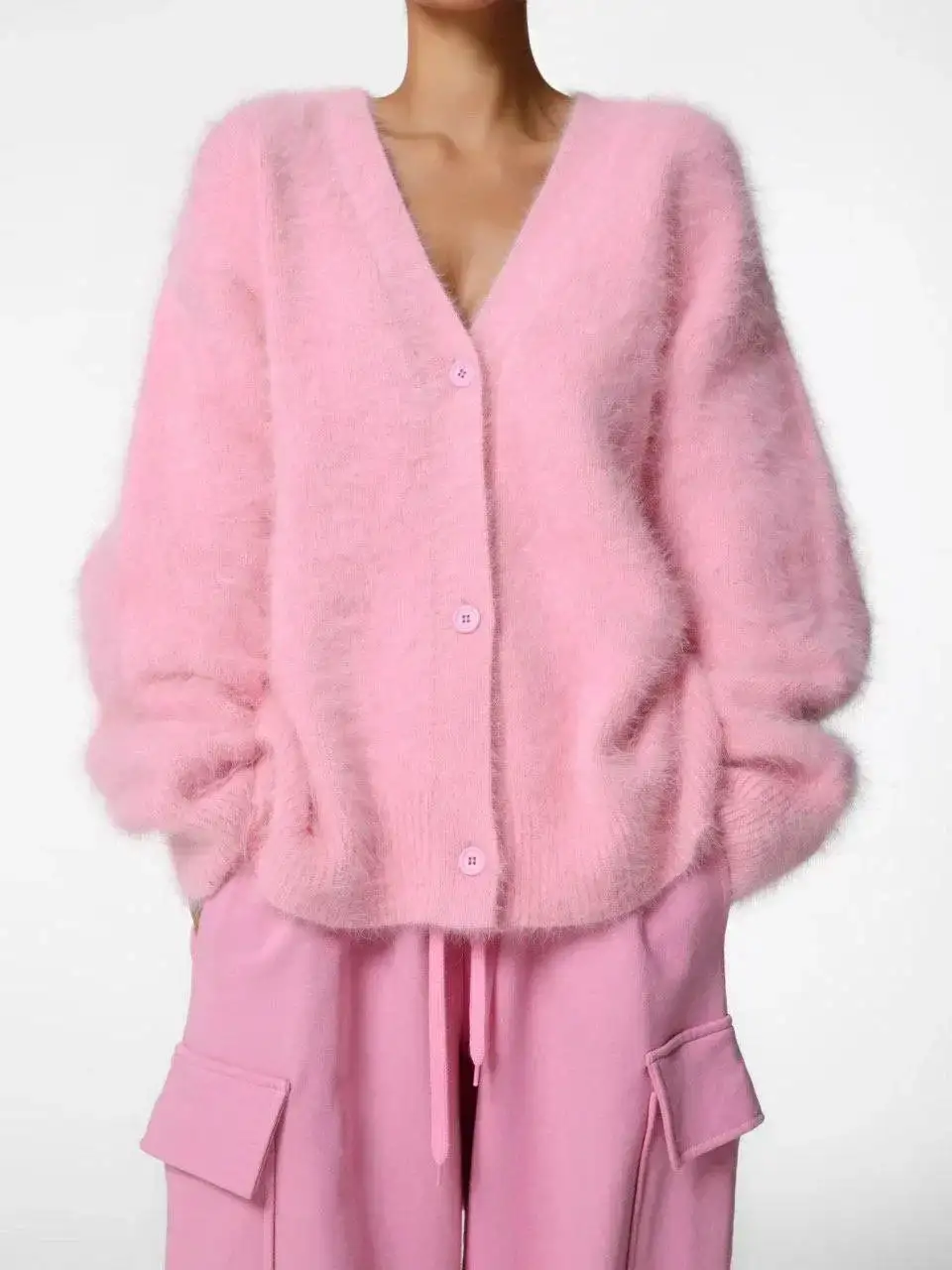 Cozy Mohair Knit Cardigan