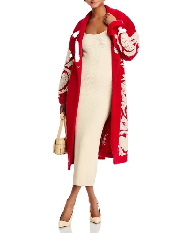 Helen Red Long Sleeves Coat
