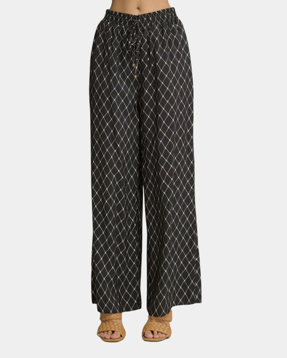 Relaxed Geometric Pants Pants