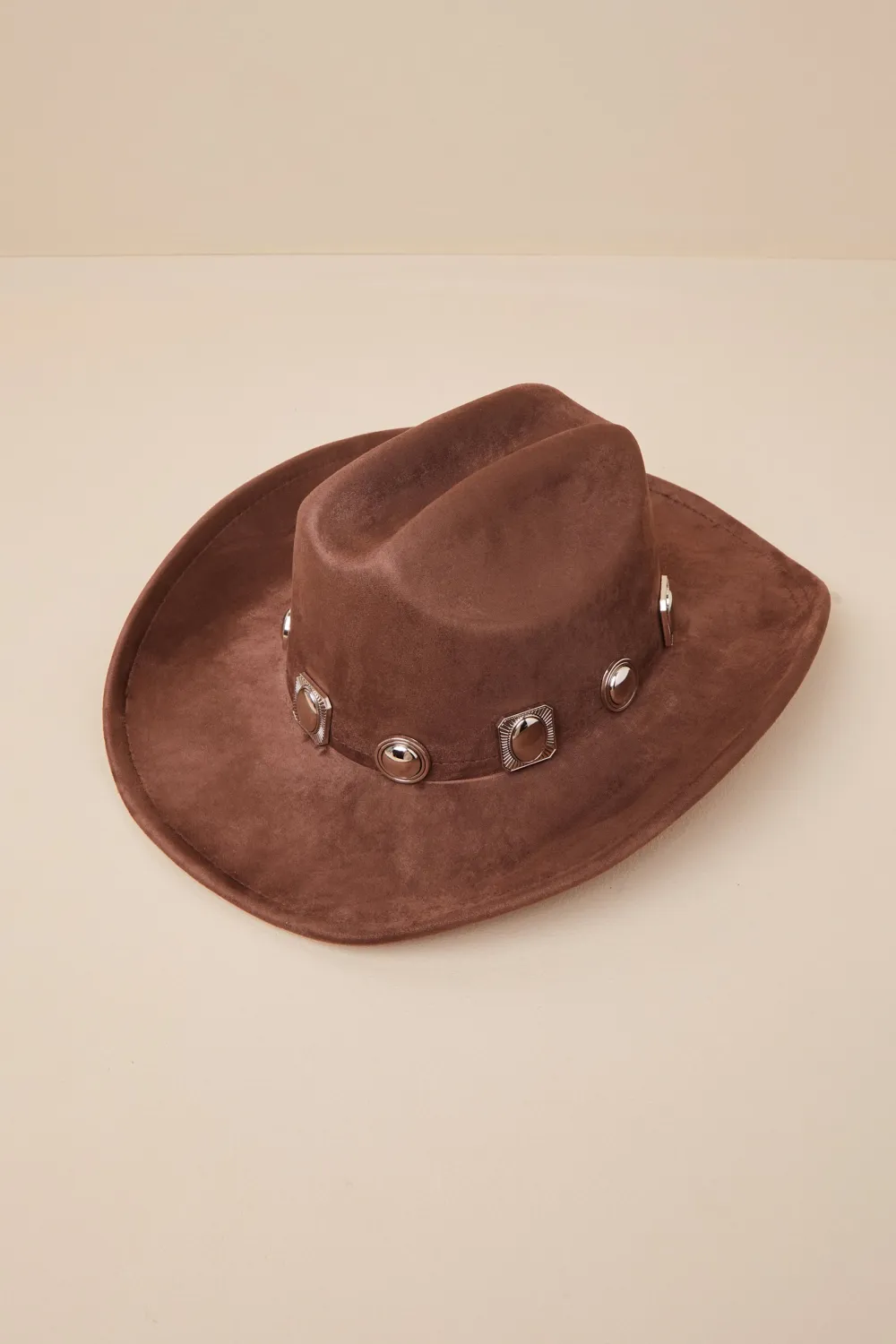Oversized Brim Three-Dimensional Brown Hat