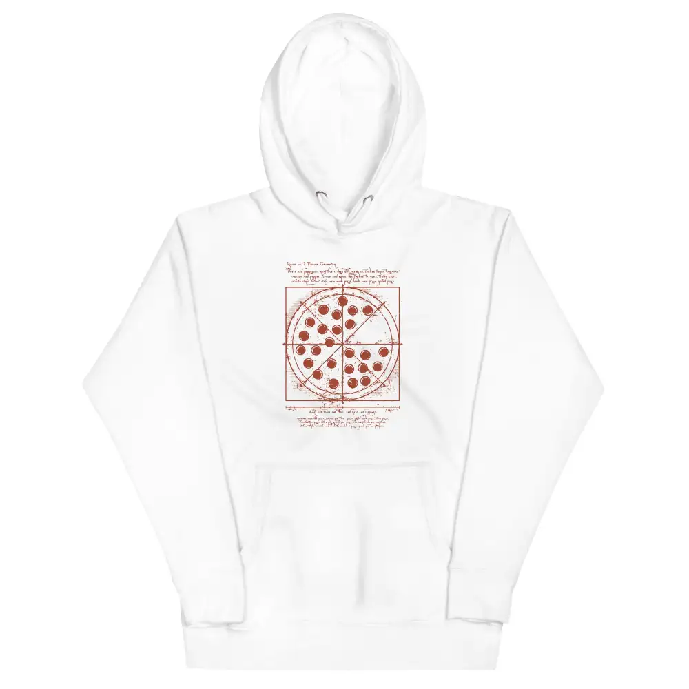 Vitruvian Pizza Unisex Comfort Hoodie