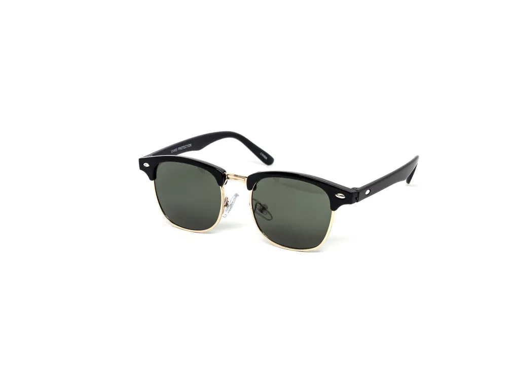 12-Pack Kids Retro Clubmaster Dark Lens Sunglasses