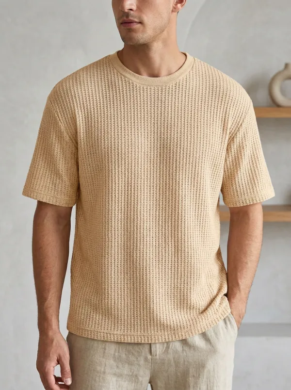 Classic Layering Men's Knit Crew-Neck T-Shirt