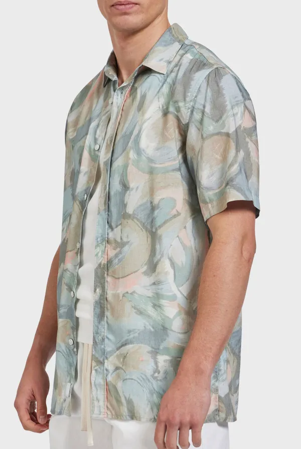 Floral Print Short Sleeve Shirt