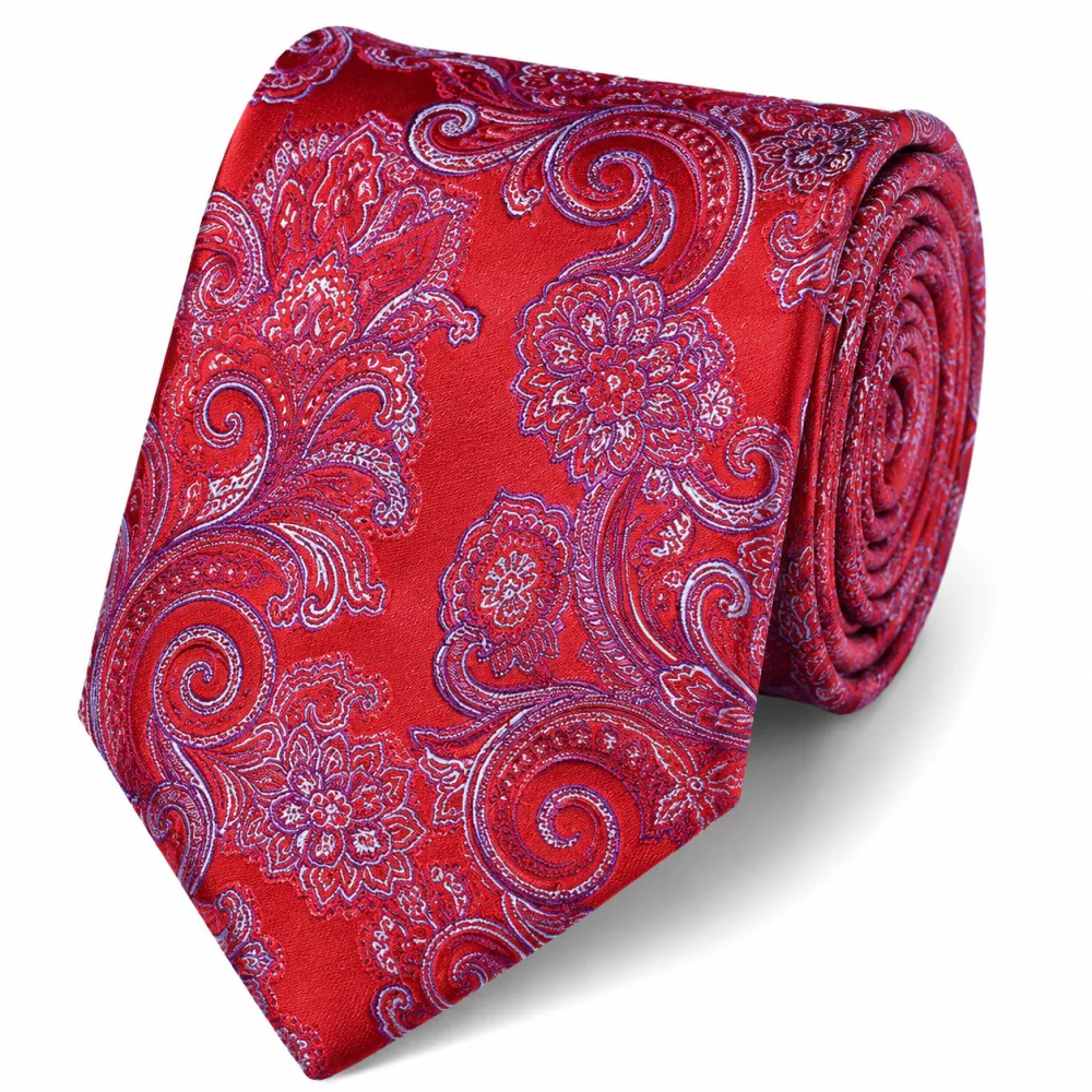 Classic Patterned Men's Necktie With Pocket Square