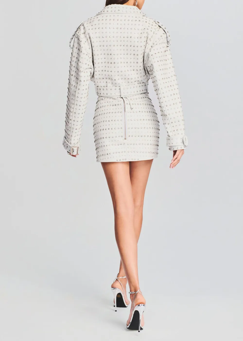 Mora Embellished Leather Jacket