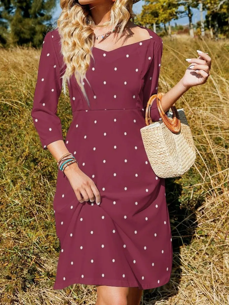 Retro Dot Style Dress