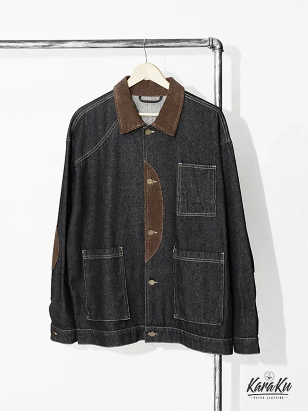 Men's Denim Corduroy Casual Jacket