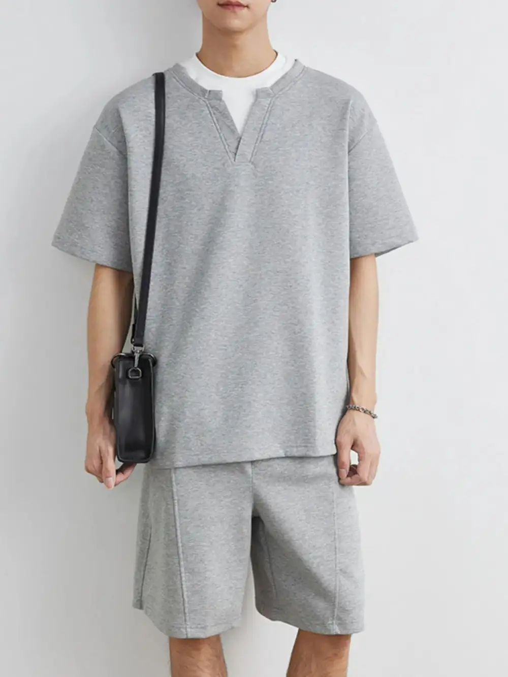Half-Sleeve Top and Shorts Set