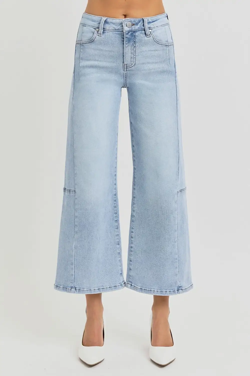 Tiered Breezy Denim Jeans