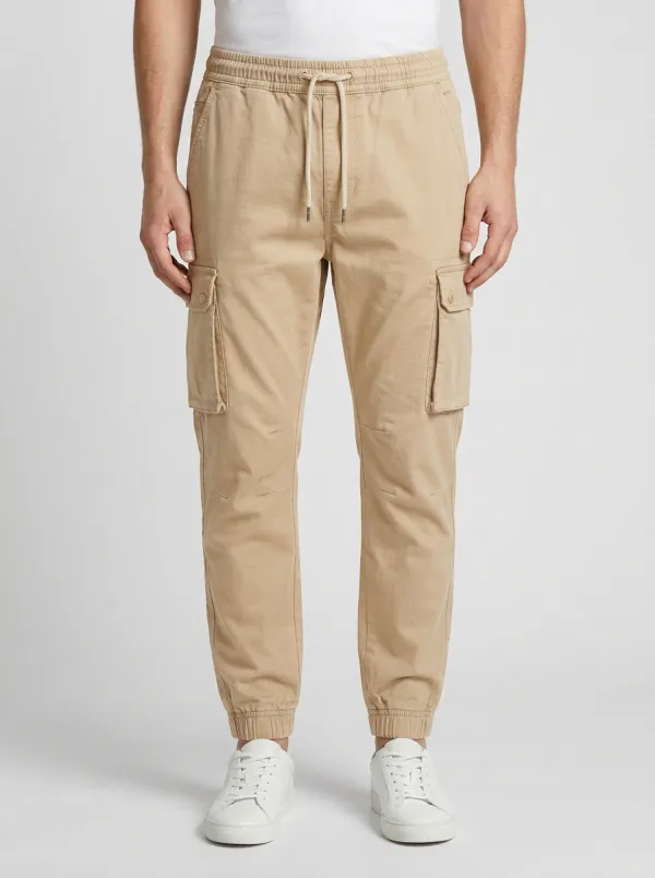 Utility Multi-Pocket Drawstring Men's Cargo Pants