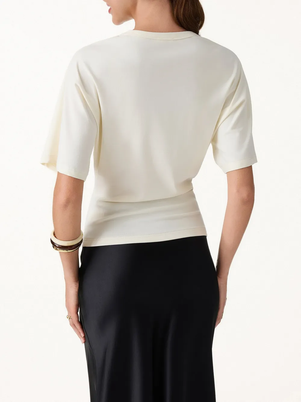 Cotton-Blend Tee Everyday Top