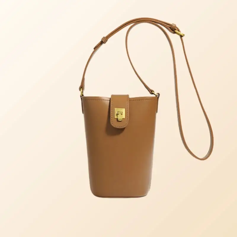 Daily-Carry Leather Phone Crossbody Purse
