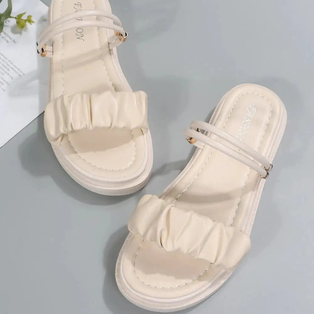 Wraparound Slingback Platform Heeled Sandals