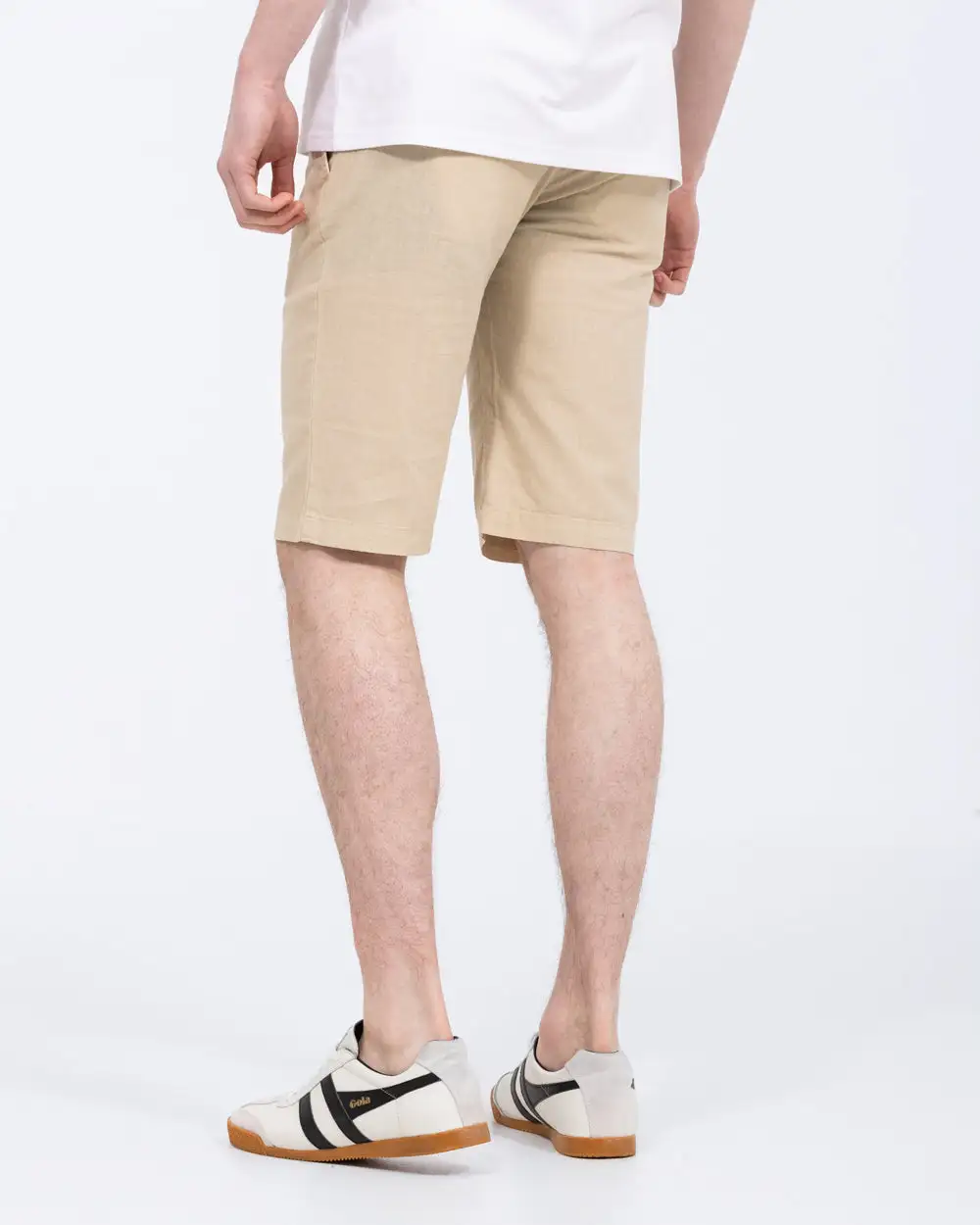 Polished Regular Fit Linen Shorts