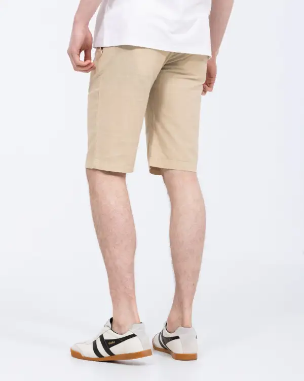 Polished Regular Fit Linen Shorts