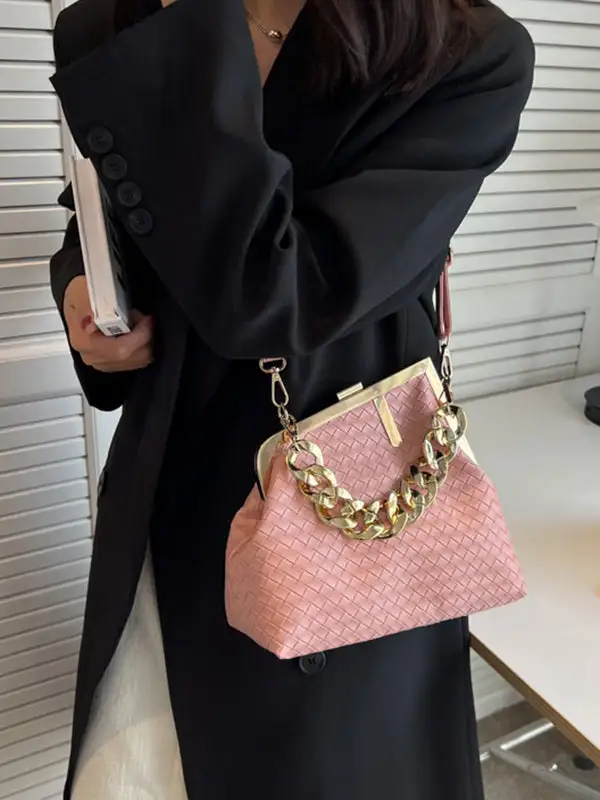 Soft Geometric Shoulder Bag