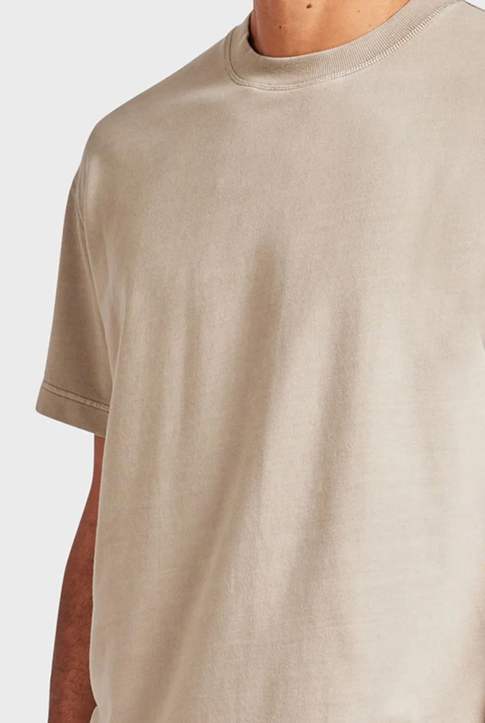 Seasponge Colored Short Sleeve Crew Neck Tee