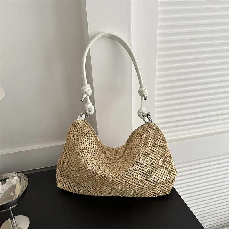 Straw Casual Shoulder Bag