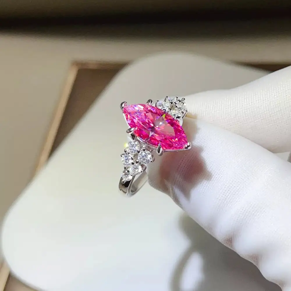 Serene Sterling Silver Moissanite Ring