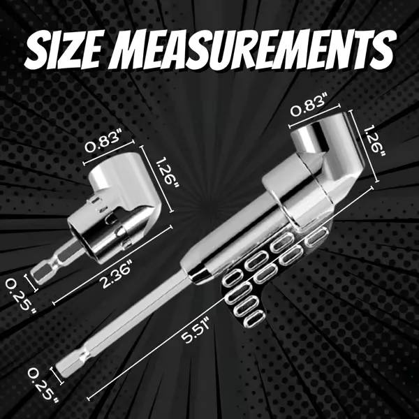 🔧105 Degree Right Angle Drill Adapter
