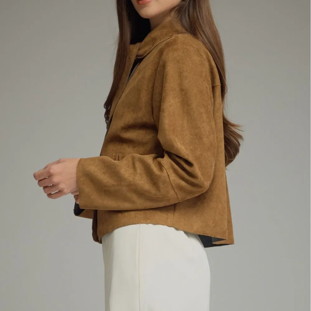 Tie Neck Casual Jacket