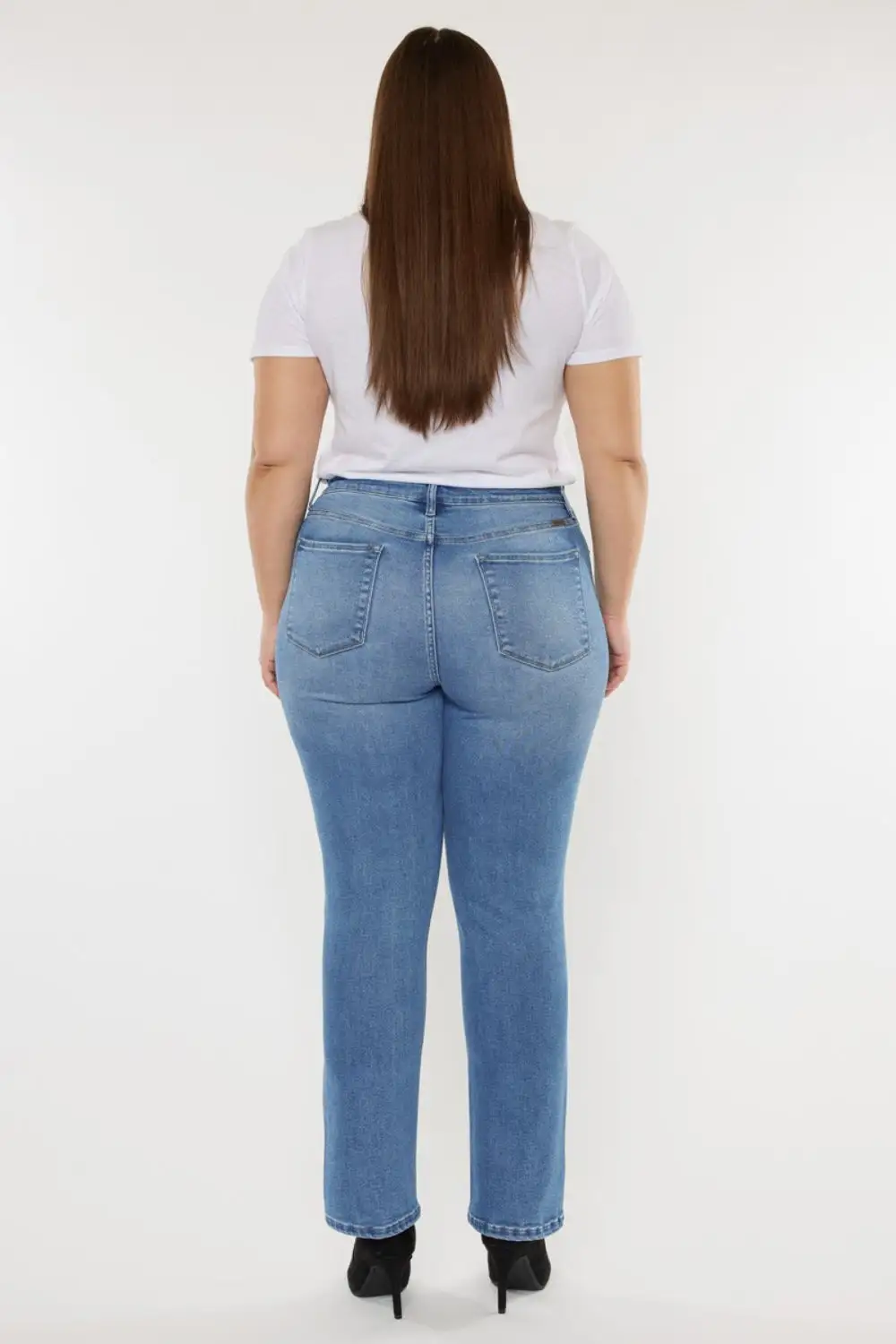 Contoured High Waist Denim Jeans