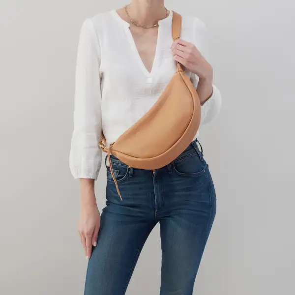Slouchy Faux Leather Suede Crossbody Bag