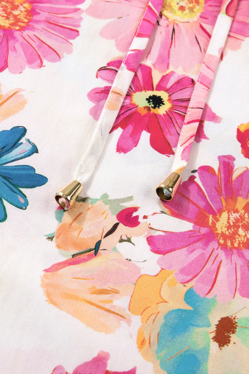 Everyday Floral V-Neck Puff Sleeve Blouse