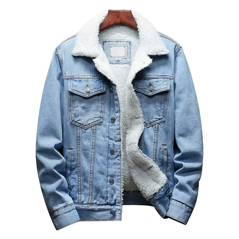 🧥 Men’s Sherpa Fleece Lined Denim Jacket – Classic Warmth Meets Timeless Style  🔥 Limited-Time Offer — 50% OFF