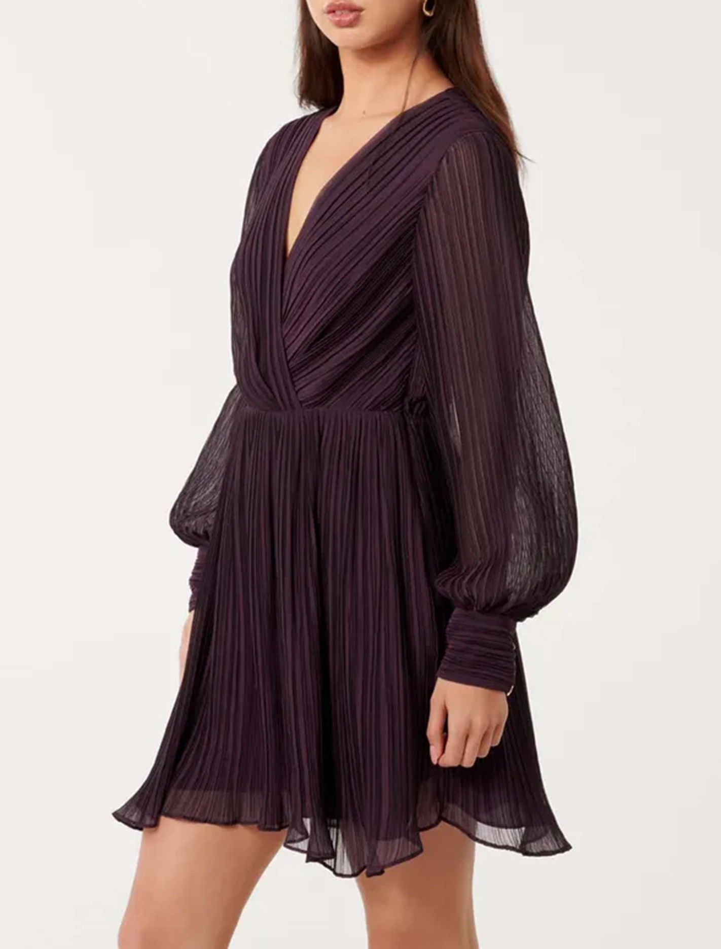 Pleated Mini Dress