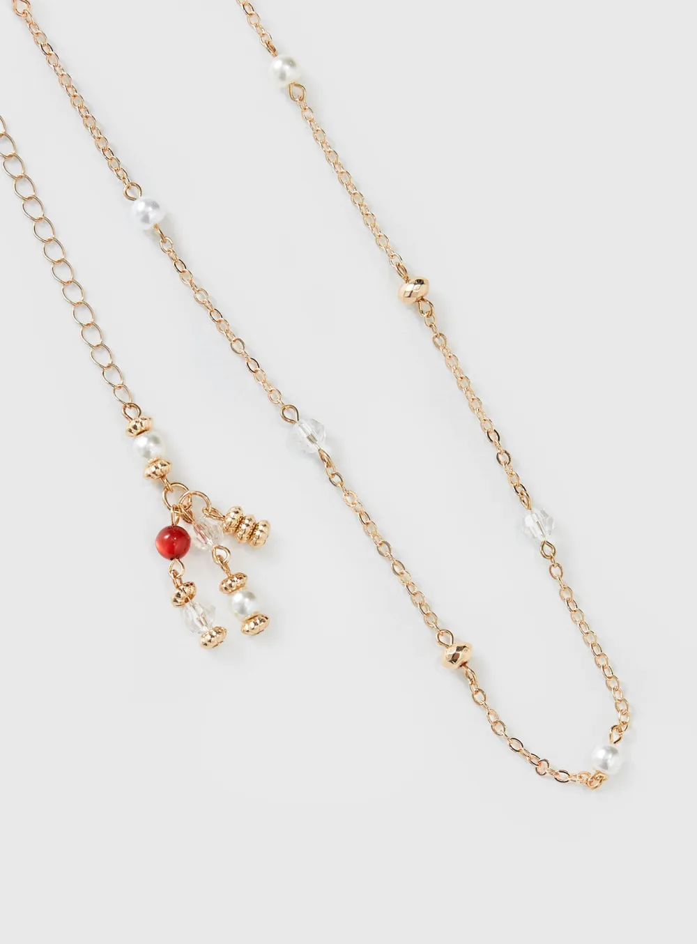 Pearl Accent Gold Waist Chain