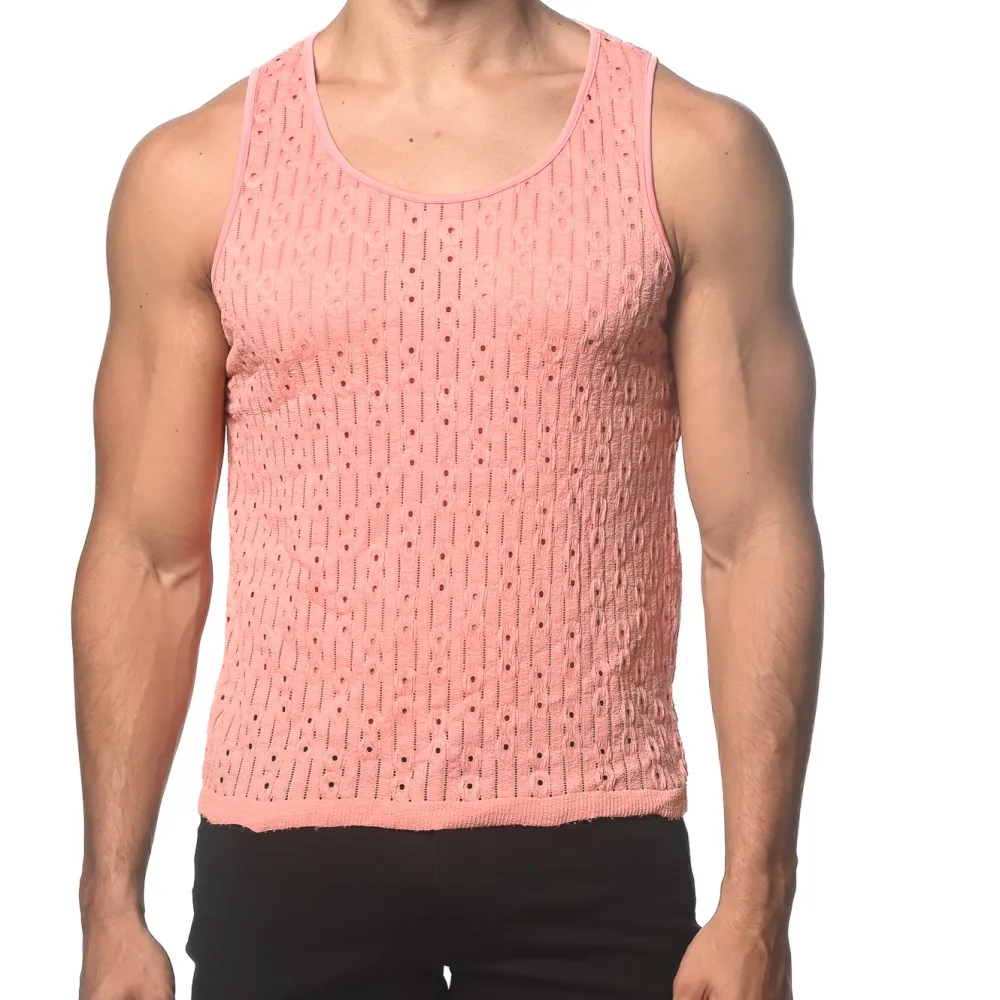 Understated Textured Knit Tank Top