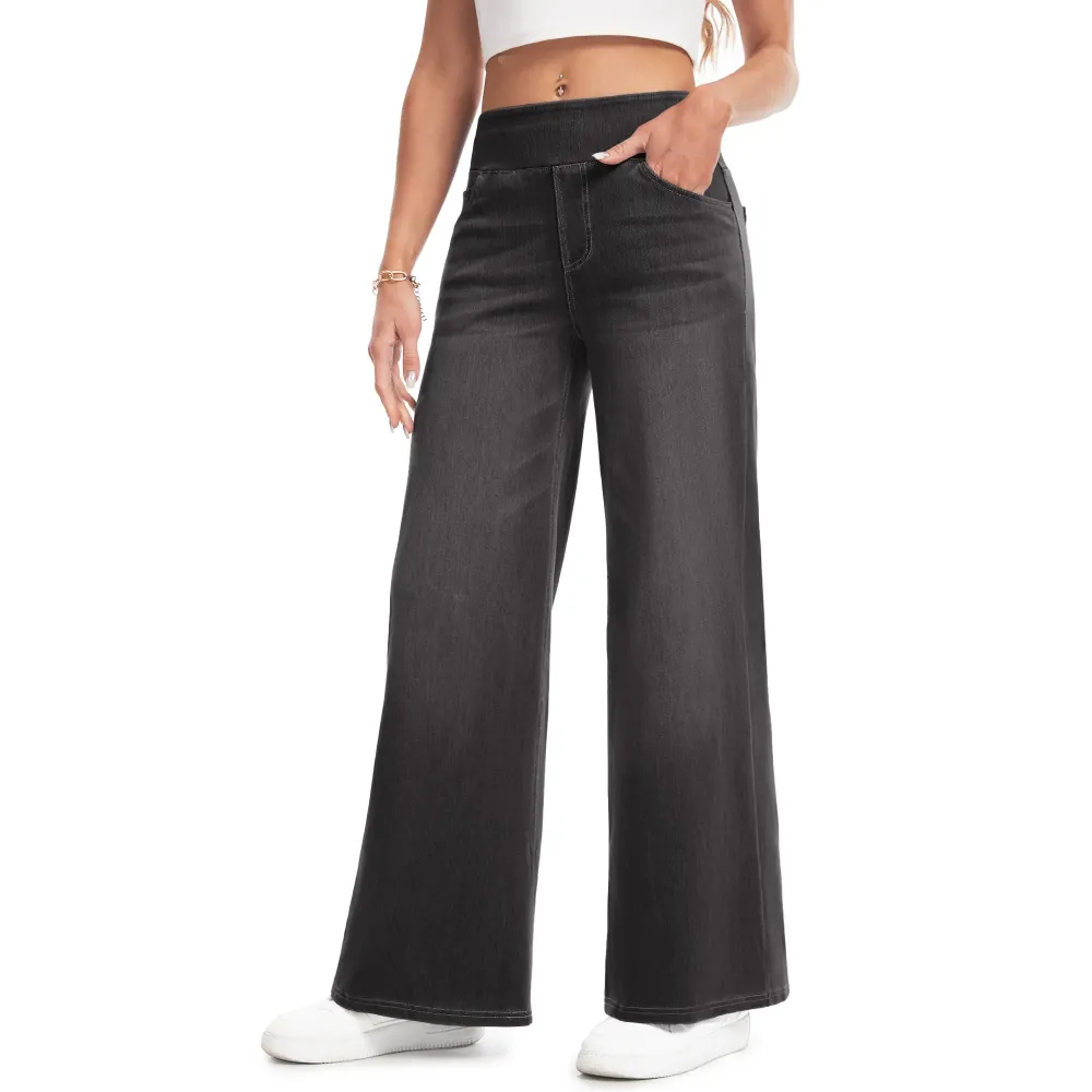 🛒 Women's Loose Fit Baggy Pull-On Jeans