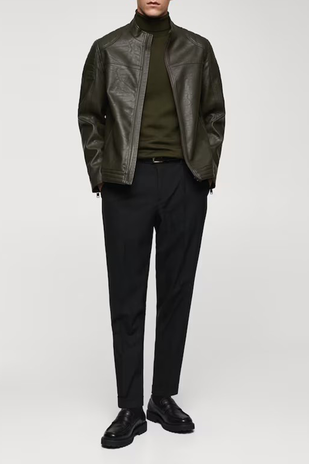 Nappa Leather-Effect Jacket