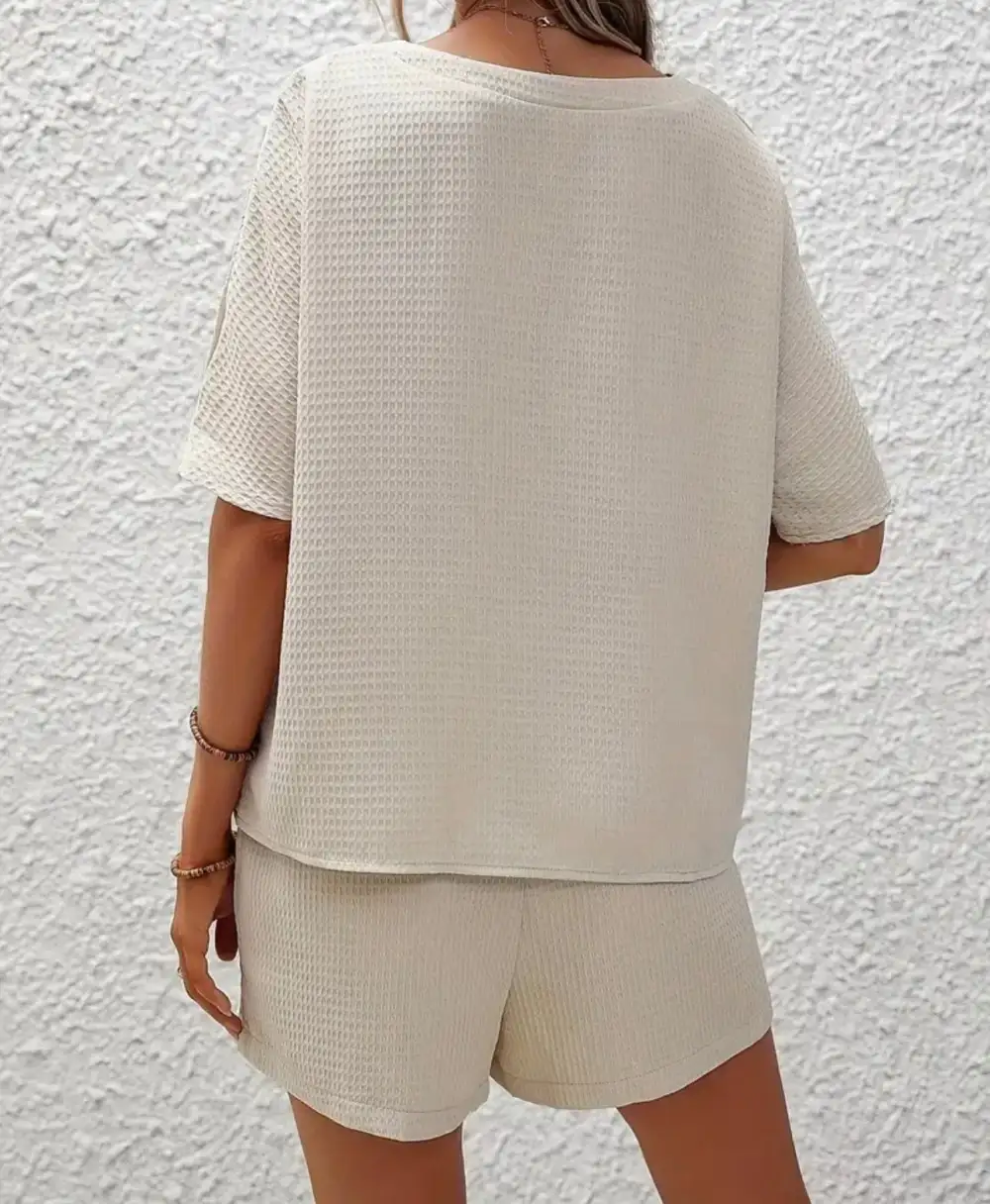 Relaxed Textured Two Piece Set