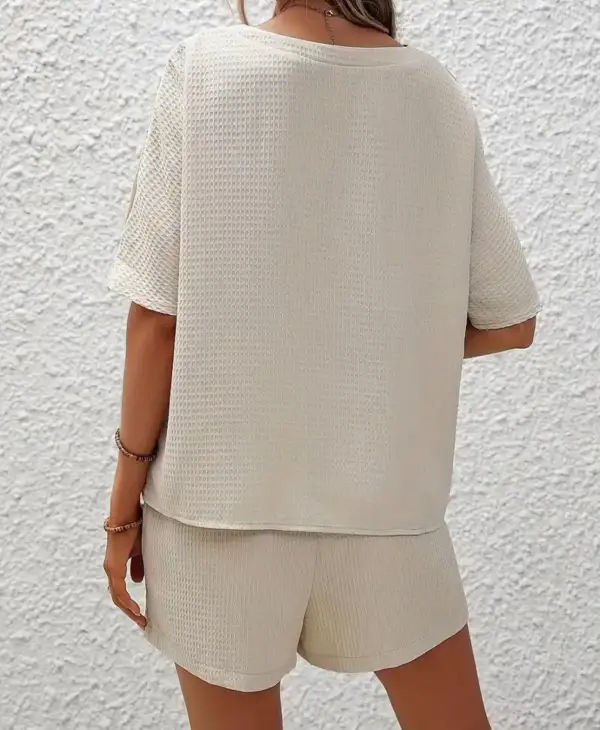 Relaxed Textured Two Piece Set