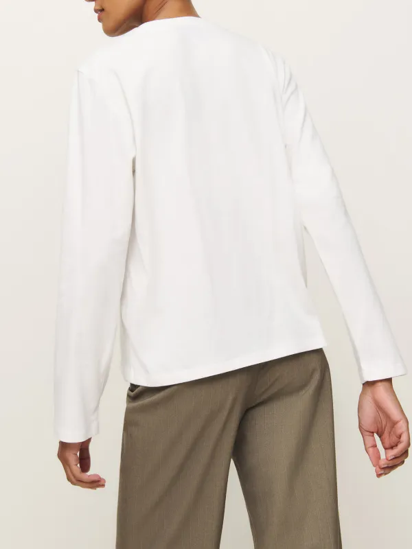 Loose Fit Crew Neck Long Sleeve Tee