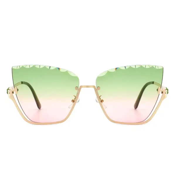 Cat Eye Square Frame Sunglasses