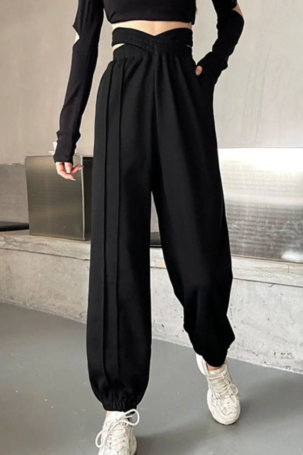 Crisscross Long Sweatpants Joggers Jogger Pants