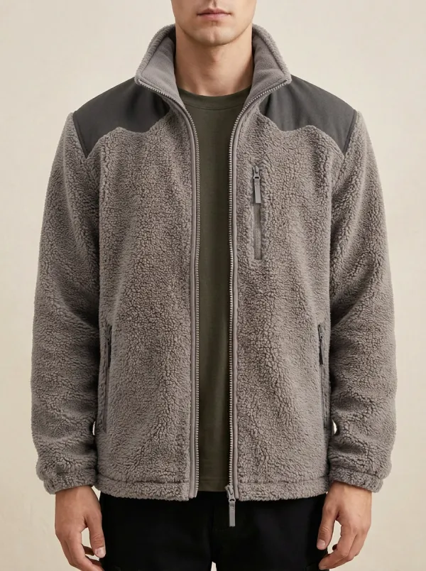 Sherpa Fleece Zip Jacket
