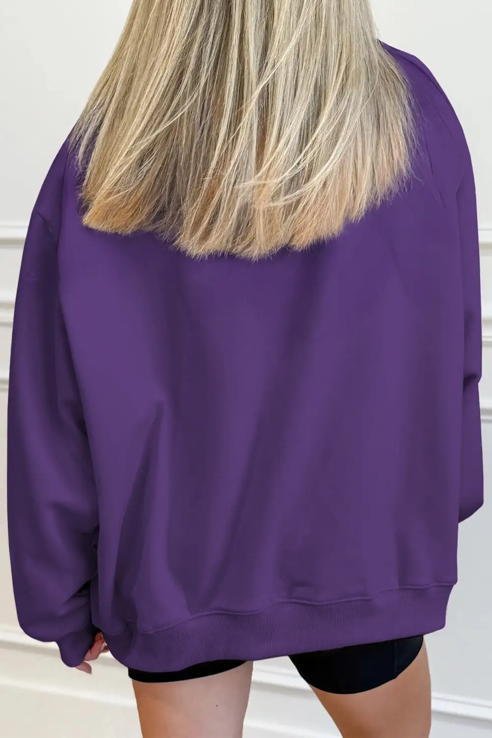 Easygoing Relaxed Mock Neck Sweatshirt