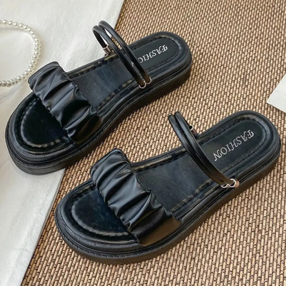 Wraparound Slingback Platform Heeled Sandals