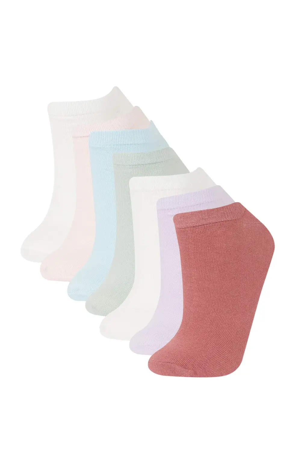 Seven Pairs Of Colorful Pure Cotton Moisture-Wicking Socks
