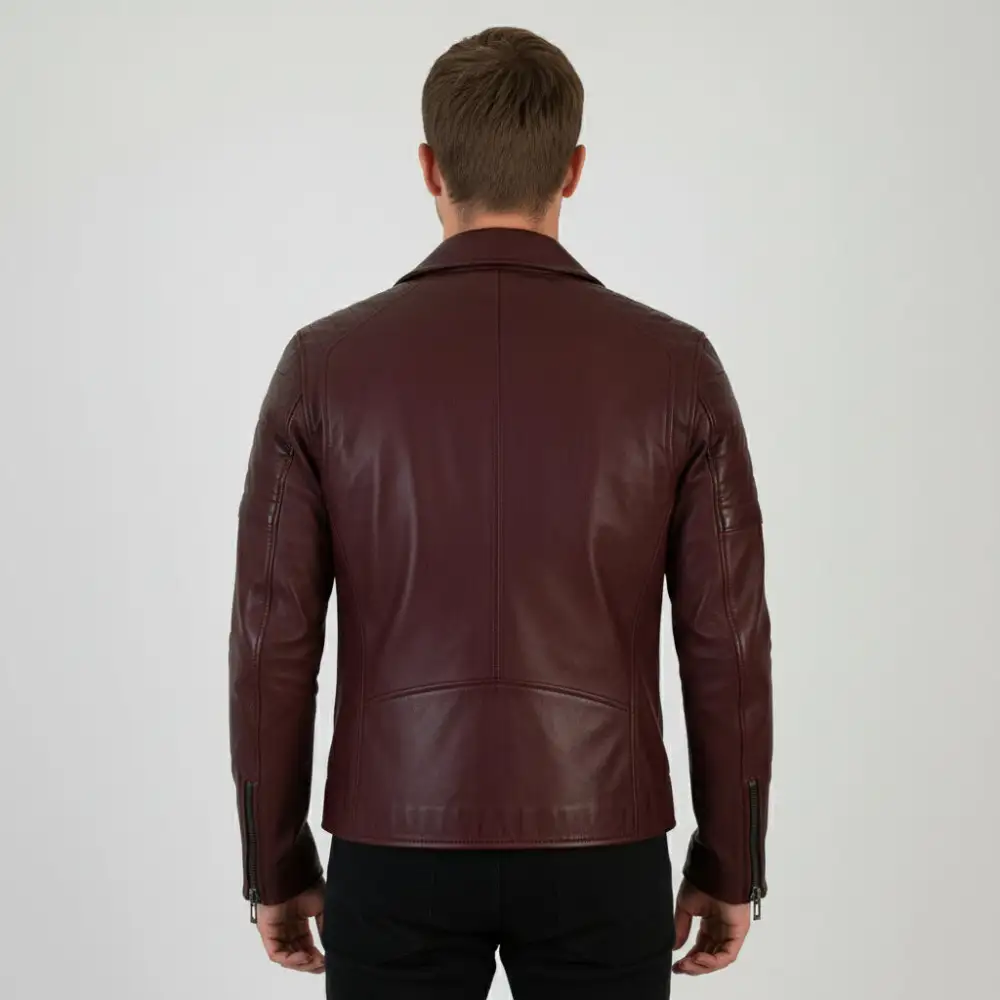 Leather Biker Multi Pocket Jacket
