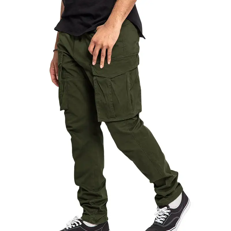 Men's Utilitarian Cargo Pants Pockets Leg