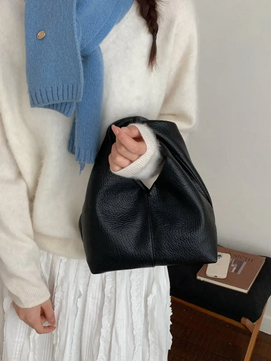 Pleated Twist Evening Clutch Bag